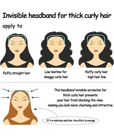 3 Pieces Headbands for Thick Curly Hair Non-slip Invisible Headband Sunglass Design Headwear Accessory Unisex Hair Fixing Tool (Black Brown Rose Gold) - Buy Online on GoSupps.com