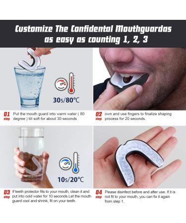 Vanmor Sports Mouth Guard  6 Pack Youth Mouthguard for Youth Adults Double Colored Gum Shield with Case for Football Basketball Boxing MMA Hockey  Moldable Kids Mouthpiece for Lacrosse Rugby Taekwondo - Buy Online on GoSupps.com