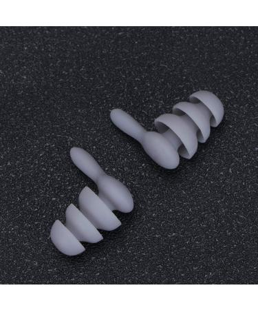 Milisten Silicone Earplugs - 2 Pairs Reusable Black Earbuds for Sleep Swimming & Travel | Noise Reduction Waterproof Earplugs - Buy Online on GoSupps.com