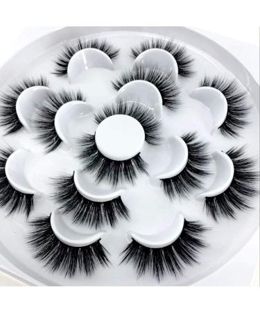 Buy HBZGTLAD 7 Pairs Natural 3D Mink False Eyelashes - Long Makeup & Eyelash Extensions | International Shipping Available - Buy Online on GoSupps.com