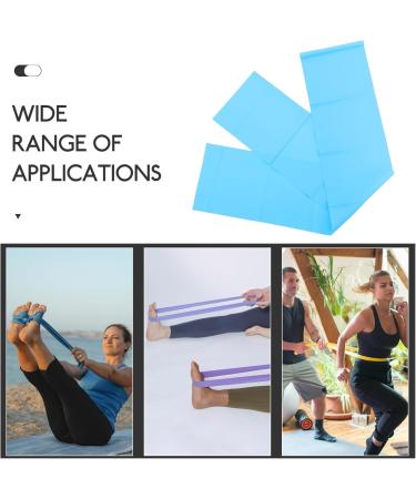 Milisten Sky-Blue Resistance Bands - Exercise Bands for Physical Therapy Stretching Pilates Rehab & Strength Training - Quality Workout Gear - Buy Online on GoSupps.com