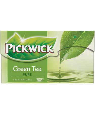 Pickwick Green Tea Pure Green Tea (20 Tea Bags 1.5g) + Block usy - Buy Online on GoSupps.com