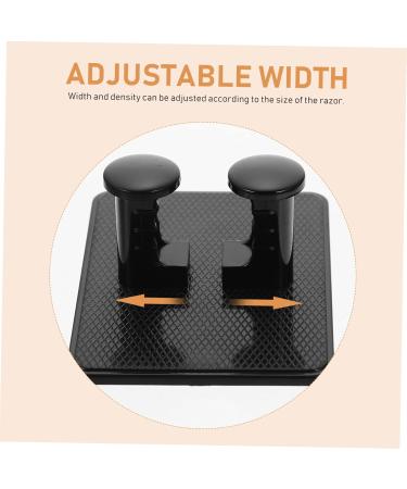 Cabilock 24-Piece Wall-Mounted Razor Holder - Waterproof Hooks & ABS Glue - Black & White Bath Organization - Buy Online on GoSupps.com