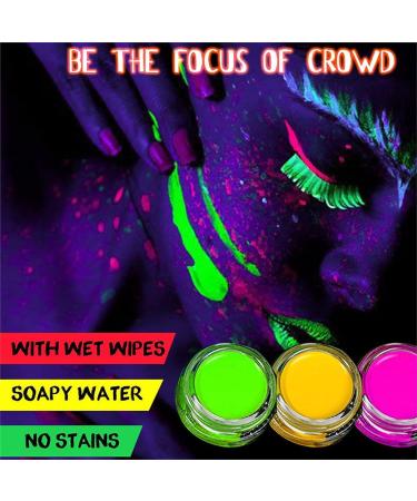 BonnieStore 12Pcs UV Glow Neon Cake Paint - 12 Neon Colors Hydra Eye Liner for Blacklight Luminous Makeup - Perfect for Halloween, Parties, and Clubs - Buy Online on GoSupps.com