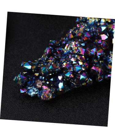 Beavorty 1pc Crystal Cluster Rock Amethyst Rainbow Quartz Natural Crystal Rhinestones Colorful 9.5X5.5CM - Buy Online on GoSupps.com
