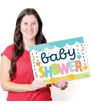 Colorful Baby Shower Coloring Sheets - Set of 16 | Gender Neutral Party Activity Placemats - Buy Online on GoSupps.com