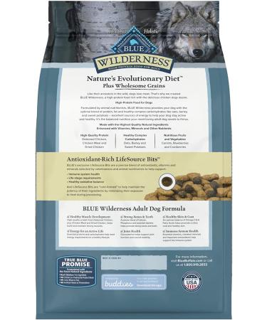 Blue Buffalo Wilderness High Protein Natural Adult Dry Dog Food - Grain-Free | Premium Nutrition - Buy Online on GoSupps.com