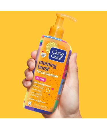 Clean & Clear Morning Burst Brightening Vitamin C & Ginseng Facial Cleanser 2-Pack 8 Fl. Oz - Hypoallergenic Daily Face Wash with Pride Packaging - Buy Online on GoSupps.com