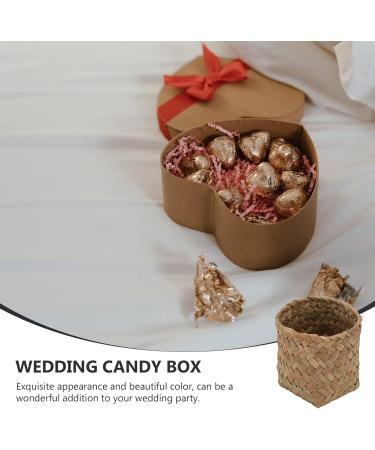 Cabilock 20pcs Wicker Baby Exquisite Grocery Flower Handwoven Crafts Chip Mini Makeup For Dollhouse Ring Natural Bamboo Sweet Goodies Portable Plant Favor Outdoor Anniverary Seagrass - Buy Online on GoSupps.com