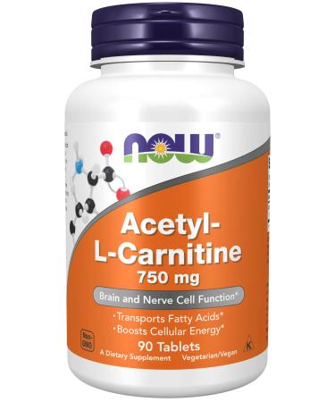 NOW Foods Acetyl-L-Carnitine 750 mg - 90 Tablets