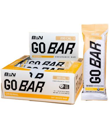 Bare Performance Nutrition BPN Go Bar Oat Based Endurance Training Bar 36g of Carbohydrates and 200 Calories Per Bar 12 Bars Per Box Original Oat