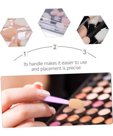 Baluue 500 Pcs 5 Boxes Double Ended Eyeshadow Brush Make up for Face Cream Applicator Non Latex - Buy Online on GoSupps.com