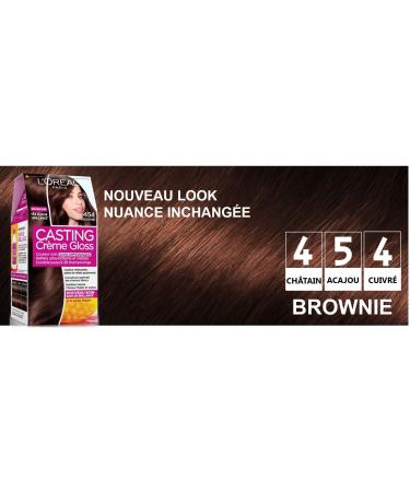 L'Or al Paris Casting Cr me Gloss Coloration Ton sur Ton pour Cheveux - Sans Ammoniaque - Brownie (454) (Lot de 2) 454 - Brownie 234 g (Lot de 2) - Buy Online on GoSupps.com