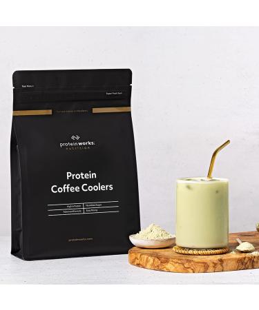Protein Works Matcha Latte Protein Coffee Coolers | 22g Protein 120mg Caffeine | Coffee Flavoured Shake | 33 Servings | 1kg Pack - Buy Online on GoSupps.com