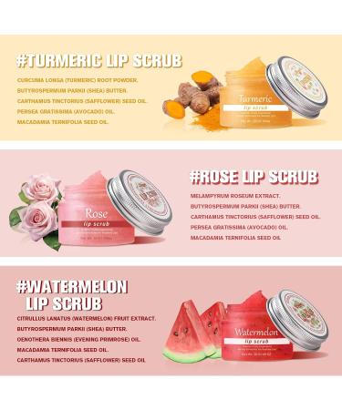 Generic Vanilla & Watermelon Sugar Lip Scrub 2-Pack Exfoliator & Moisturizer for Dry Cracked Lips 3.4 oz - Buy Online on GoSupps.com