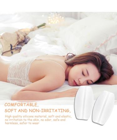 Women Shoulder Pads Adhesive Silicone Shoulder Enhancer Anti-Slip Pads | Adhesive Non-Slip Shoulder Protectors Pads For Lady And Women Party White - Buy Online on GoSupps.com