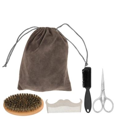Beard Grooming Kit Retro Portable Lightweight Comfortable Beard Products for Men Grooming