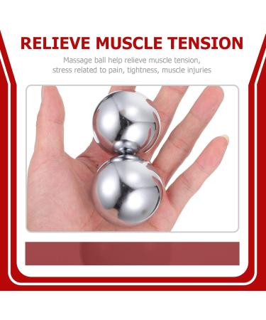 Buy Metal Baoding Balls | Chinese Fitness Hand Exercise & Massage Balls for Hand Therapy - 5x5x5cm Silver - Buy Online on GoSupps.com