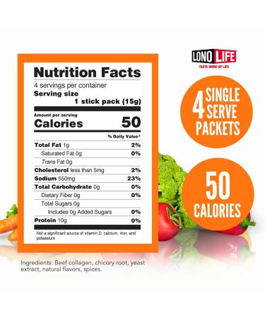 LonoLife Grass-Fed Beef Bone Broth Powder with 10g Protein  Stick Packs  4 Count - Buy Online on GoSupps.com