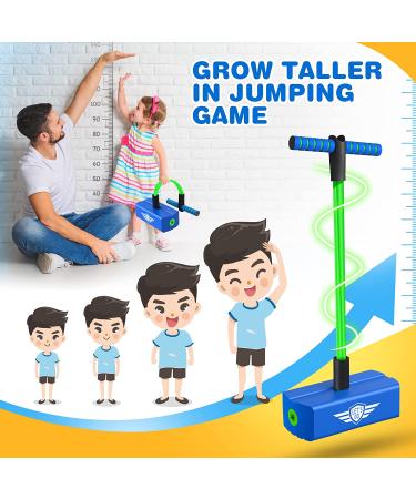 CUUGO LET'S GO! CG Pogo Stick Foam Jumper for Kids - Outdoor & Indoor Toys for 3-12 Year Old Boys Girls - Fun Gifts in Green Blue - Buy Online on GoSupps.com