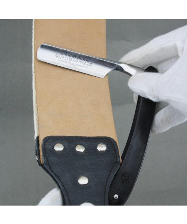 JAG 5-Part Shaving Razor Set - Premium Straight Razor Shaving Brush Leather Strop Grinding Paste & Alum Stick - Perfect for All Blades & Knives | International Shipping - Buy Online on GoSupps.com