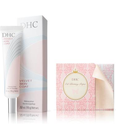 DHC Velvet Skin Coat 0.52 oz (15 g) Net wt. and Blotting Paper 100 Sheets - Buy Online on GoSupps.com