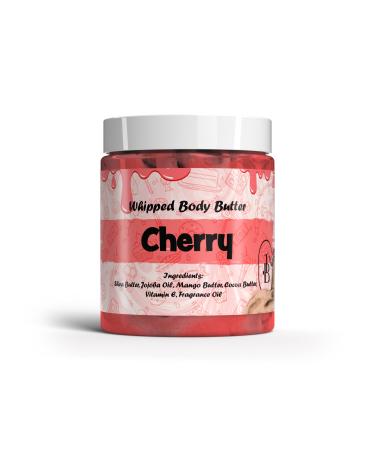 Jersey Botanical - Cherry Whipped Body Butter 8oz. With Shea Butter Mango Butter Cocoa Butter Creamy Natural Smooth Long-lasting Intense Moisturizer