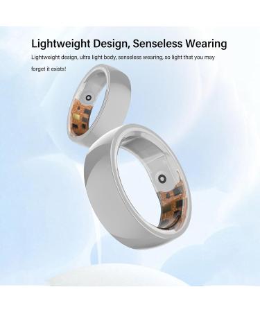 Smart Fitness Ring - Aluminum Ceramic Pedometer & Sleep Monitor | Ideal Gift for Health Enthusiasts - Buy Online on GoSupps.com