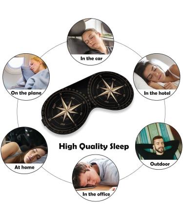 Compass Sleep Mask - Adjustable Blindfold for Men and Women | Blocks Light for a Restful Night's Sleep | Perfect for Travel and Napping - Buy Online on GoSupps.com