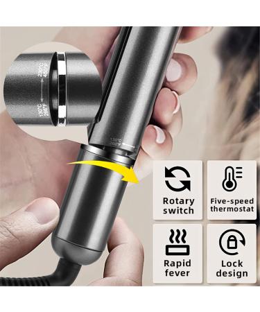 Professional LCD Hair Straightener & Curling Iron - 2 in 1 Tourmaline Ceramic Flat Iron for Fast Styling (Black) - International Shipping Available - Buy Online on GoSupps.com