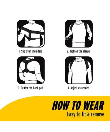 FUTURO Posture Corrector for Men and Women - Doctor Developed, Adjustable Back Support for Better Posture - Buy Online on GoSupps.com