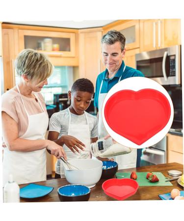 PRETYZOOM Mold Heart Shaped Biscuit Heart Cupcake Pan Silicone Cookie Mini Cupcake Heart Cake Pan Baking Supply Tube Baking Tins Cake Tin Red Wedding Large Baking Dish Silica Gel - Buy Online on GoSupps.com