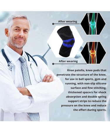 Milaiun Kniebandage 2-Pack - Compression Knee Supports for Men & Women with Stabilizers & Gel Upholstery - Perfect for Arthrosis & Sports - Buy Online on GoSupps.com