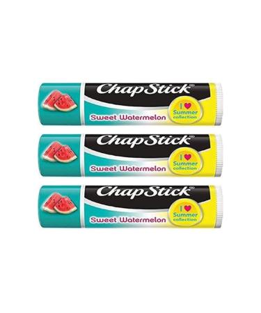 Sweet Watermelon Chapstick 3-Pack | Limited Edition I Love Summer Collection | Bonus Lip Balm Holder Keychain | Unique Gift Bundle from Tiny Seed - Buy Online on GoSupps.com