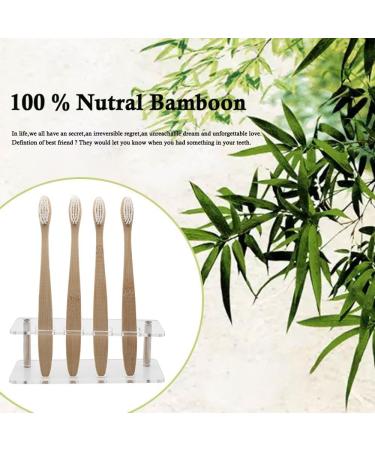 Eco-Friendly Bamboo Toothbrush - Dark Soft Bristles with Activated Carbon | Sustainable Proco-Wood Design - Buy Online on GoSupps.com