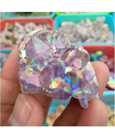 Amethyst Rough Stone 2kg Rainbow Aura Amethyst Clusters Full of Texture - Buy Online on GoSupps.com