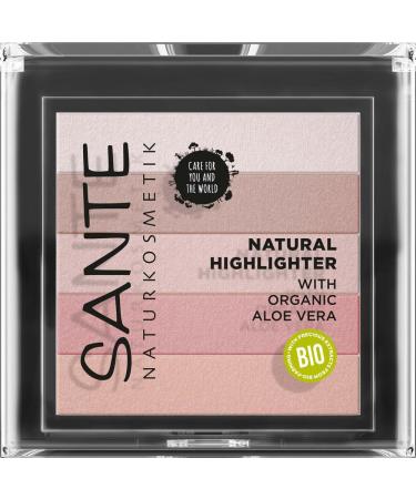 Sante Naturkosmetik Natural Highlighter Bronzer Vegan 02 Rose 7 g 02 Rose 7 g (1 pack)