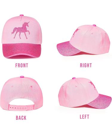Accsa Pink Unicorn Girls Baseball Hat - Adjustable Summer Trucker Cap for Kids - Buy Online on GoSupps.com