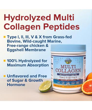 Multi Collagen Peptides Powder & Pure Moringa Capsules Bundle Type I II III V X Hydrolyzed Collagen Powder + 11300mg Moringa Oleifera Leaf Powder Unflavored Fast-Dissolve No Sugar Keto Non-GMO - Buy Online on GoSupps.com