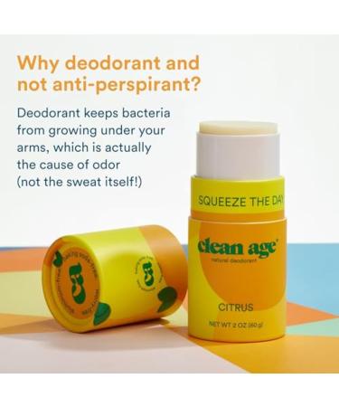 Buy Aluminum Free Deodorant for Kids & Teens - 3 Pack Citrus Scent - Paraben Free & Natural Ingredients - Safe for Girls & Boys - 2 oz Stick - Buy Online on GoSupps.com