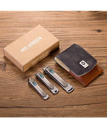 3 pcs Nail clippers set stainless steel nail clippers & slant edg Toenail Clipper Cutter for men and women Mr-6038 - Buy Online on GoSupps.com