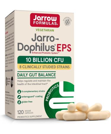Jarrow Formulas Probiotics Bundle with Fem-Dophilus 1 Billion CFU and Jarro-Dophilus EPS 10 Billion CFU 180 Veggie Capsules - Buy Online on GoSupps.com