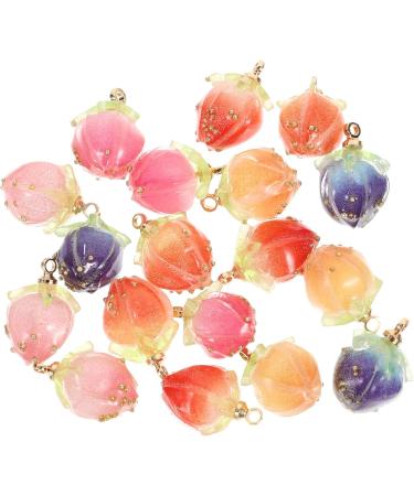 COHEALI 54 Pcs Acrylic Handmade Material Flower Dangle Earrings Mini Strawberry Pendant Novelty Ornaments 3d - Buy Online on GoSupps.com
