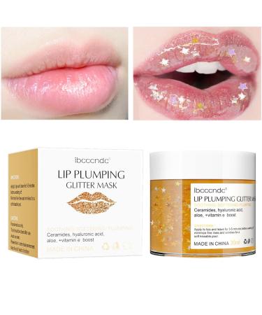 Voiakiu Lip Plumping Balm | Natural Lip Plumping Oil For Day And Night Use Lip Care Enhancer Lip Moisturizer For Smoother More Supple Lips Enhance & Nourishing Firm Lips Yellow