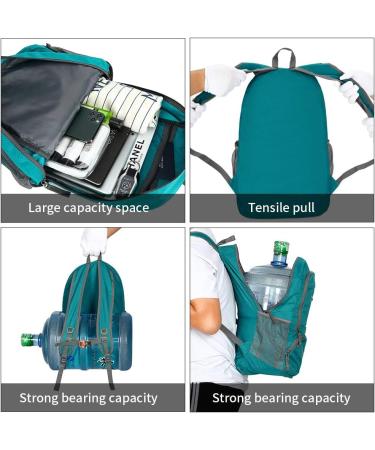 FENGDONG 35L Waterproof Packable Travel Backpack for Men and Women - Lightweight and Foldable Daypack (A3-Green-Upgrade) - Buy Online on GoSupps.com