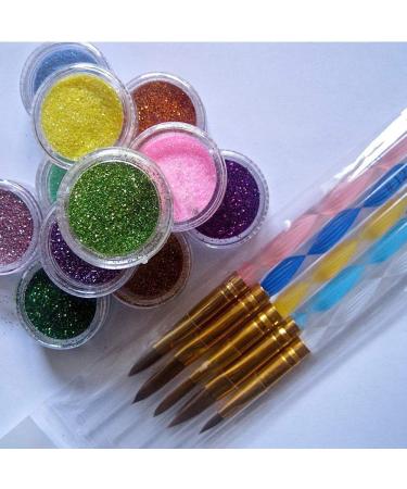 Nail Brush Set & Dotting Tools for Stunning Nail Art | DIY Acrylic & Gel Manicure Essentials - Buy Online on GoSupps.com