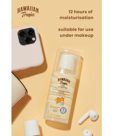 Hawaiian Tropic Silk Hydration Face Sun Lotion SPF 30 - 50 ml - Buy Online on GoSupps.com