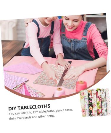 LALAFINA 7 sheets Sewing Diy Cloth Cotton Chic Material Patch Fabric Floral Patchwork Handicraft Handmade - Buy Online on GoSupps.com