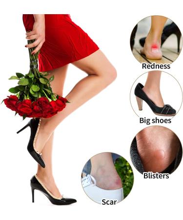 2 Pairs Molain Heel Cushion Inserts - Blister Protectors & Anti-Slip Shoe Pads for Women and Men - Self-Adhesive Heel Grips - Thick Back Insoles (Black Grey) - Buy Online on GoSupps.com