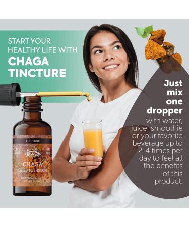Wild Harvested Chaga Tincture Extract - 2 Fl Oz (Pack of 1) - Buy Online on GoSupps.com